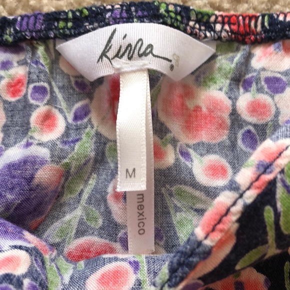 Floral ruffled tank top - Picture 2 of 2